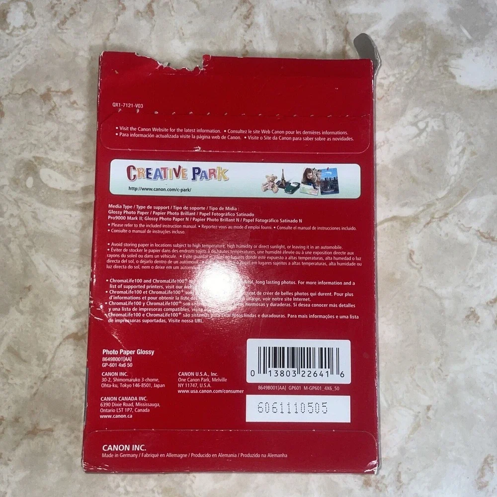 Canon Glossy‎ Photo Paper 4x6